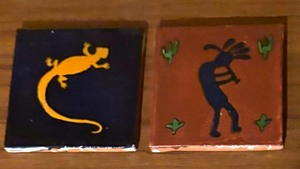 lot 443 image: 5 Southwestern Style Tiles