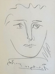 lot 454 image: Pour Roby Print by Pablo Picasso