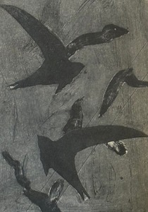 lot 461 image: Birds in Flight Print by Georges Braque