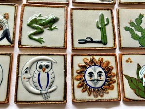 lot 442 image: 12 Decorative Tiles from Mexico