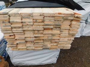 lot 2 image: 1 x 6 Ponderosa Pine #3 Tongue & Groove V Front  Square Back - 2586 Linear Feet