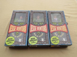 lot 31 image: 3 Piece Lot of Jesse Ventura Action Figures