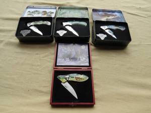 lot 47 image: Mixed Lot Signature Series North American Fishing Club Wolf Collectors Pocket Knives