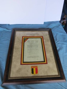 lot 100 image: Framed Print Christmas Greeting to the 101st Airborne Division - December 25 1944