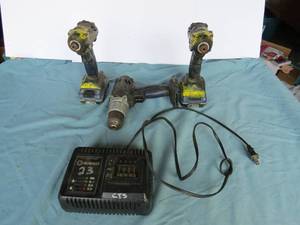 lot 111 image: Mixed Lot Kobalt 18V ImpactDrill Combo with Charger and 2 Batteries