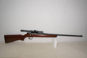 lot 1U image: Remington Model 514 .22 SLLR Bolt-Action Rifle - Weaver Scope