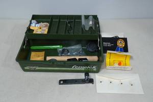 lot 53 image: Fenwick Tackle Box with Assorted Gun Accessories