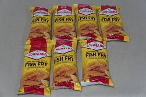 lot 90 image: 7 Louisiana New Orleans Fish Fry Breading Mix