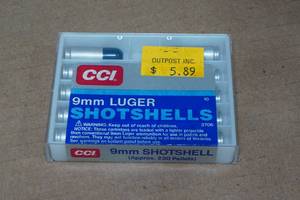 lot 117 image: 10 CCI 9mm Luger Shotshells
