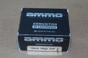 lot 123 image: 20 Ammo Inc 10mm 180 Gr JHP Ammo