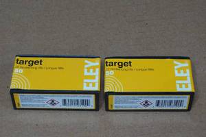 lot 130 image: 100 ELEY .22 LR 40 Gr RN Ammo