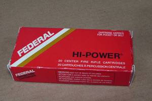 lot 132 image: 20 Federal .308 Win 180 Gr SP Hi-Shok Ammo