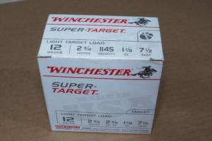 lot 139 image: 25 Winchester Super Target 12 Gauge 2-34 7.5 Shot Shotshells