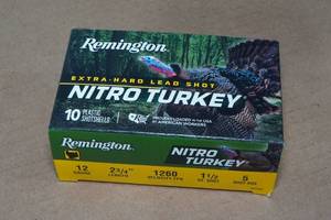 lot 145 image: 10 Remington Nitro Turkey 12 Gauge 2-34 5 Shot Shotshells