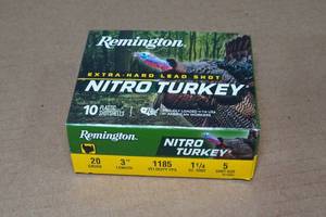 lot 148 image: 10 Remington Nitro Turkey 20 Gauge 3 5 Shot Shotshells
