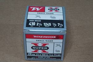 lot 150 image: 25 Winchester Super-X .410 Bore 2-12 7-12 Shot Shotshells