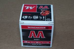 lot 152 image: 25 Winchester AA .410 Bore 2-12 9 Shot Shotshells
