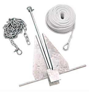 lot 22 image: Bass Pro Shops Galvanized No. 8 Fluke Anchor Kit