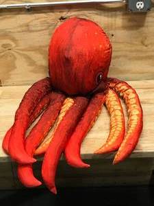 lot 41 image: Bass Pro Shops Giant Stuffed Octopus (Small Tear On Head)