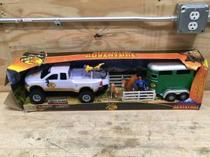 lot 61 image: Bass Pro Shops Imagination Adventure Series Play Set (The Toy Dirt Bike Is Damaged)