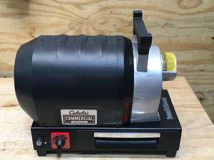lot 6 image: Cabelas Commercial-Grade 1-12HP Carnivore Meat Grinder Model # 21-05-0400 (Retail $699.99) (Tested And Works)