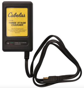 lot 79 image: Cabelas 3-Stage 12V 4A Fast Charger
