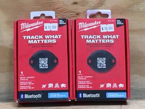 lot 81 image: Lot Of 2 - ONE-KEY Bluetooth Tracking Tag Model # 48-21-2301