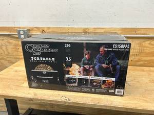 lot 10 image: COUNTRY SMOKERS Portable Pellet Grill CS150PPG (Retails for $224.99)