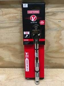 lot 156 image: Craftsman V-Series 3.75° Arc Swing 12 Drive Ratchet Model # CMMT86331V 05092410