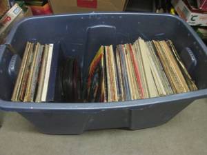lot 236 image: (FRNT) Tote Full of Assorted Records