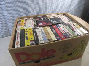 lot 263 image: (G-1) Box Full of Assorted VHS Movies