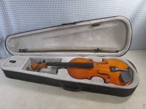 lot 272 image: (F-3) Violin with Box and Case - Missing A Couple Strings and 1 Tuner Knob