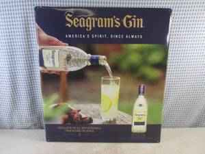 lot 275 image: (FS) Seagrams Gin Tin Sign 18 x 20