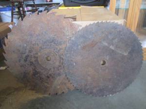 lot 295 image: (BSB) 2 Large Saw Blades 24 and 21...