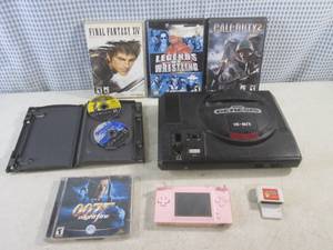 lot 306 image: (BS) Sega Genesis Game Console and Assorted Non Genesis Games Etc - No Cords Etc - Untested  As-Is