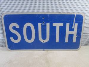 lot 7 image: (BR1) Retired South Road Sign - 24 x 12
