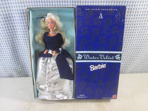 lot 45 image: (BS) Avon Special Edition Winter Velvet Barbie In Box - First In A Series