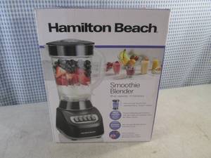 lot 49 image: (A-1) Hamilton Beach Smoothie Blender 48oz Capacity 12 Functions