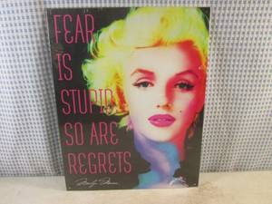 lot 62 image: (EC1) Marilyn Monroe Tin Sign - 16 x 11 12