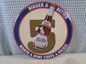 lot 64 image: (EC1) Pepsi-Cola 11 34 Round Tin Sign