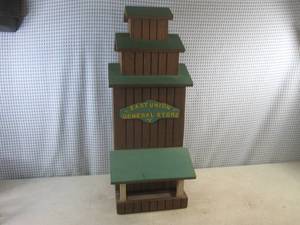 lot 85 image: (CS) Large Wood Bird Feeder 25 Tall