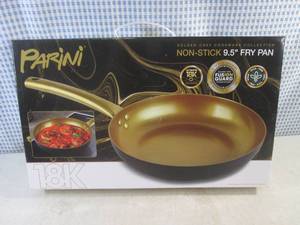 lot 100 image: (EW3) Parini 18K Golden Chef Non-Stick 9.5 Fry Pan
