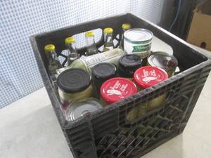 lot 118 image: (B-2) Assorted Can, Jar Bottle Goods Looks Like Most or All In Date