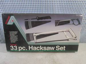 lot 121 image: (EW5) 33pc Hacksaw Set...