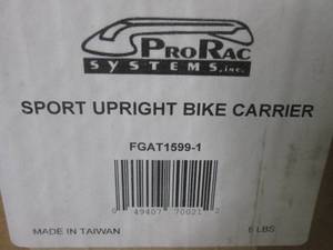 lot 133 image: (BR3) ProRac Sport Upright Bike Carrier - New In Box  Unopened