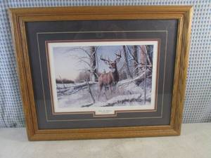 lot 139 image: (D-1) Framed Jim Hansel After The Storm Print 20 12 x 16 12