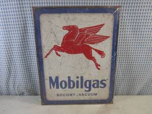 lot 316 image: (FS) Mobilgas Tin Sign 16 x 11 12 - New In Wrap