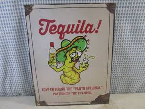 lot 320 image: (FS) Tequila Tin Sign 16 x 11 12 - New In Wrap