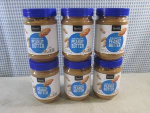 lot 351 image: (B-2) 6 Jars of Crunchy Peanut Butter 28oz Best by March 2024