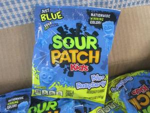 lot 352 image: (C-2) 12 Bags Sour Patch Kids Blue Raspberry 5oz Best by Feb 2024